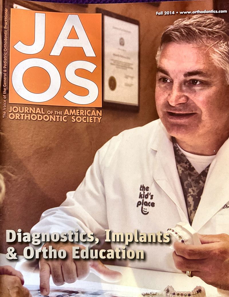The Fall 2014 cover of the Journal of the American Orthodontic Society